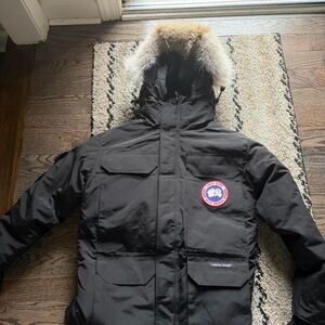 Canada Goose Black Parka with Fur Trim